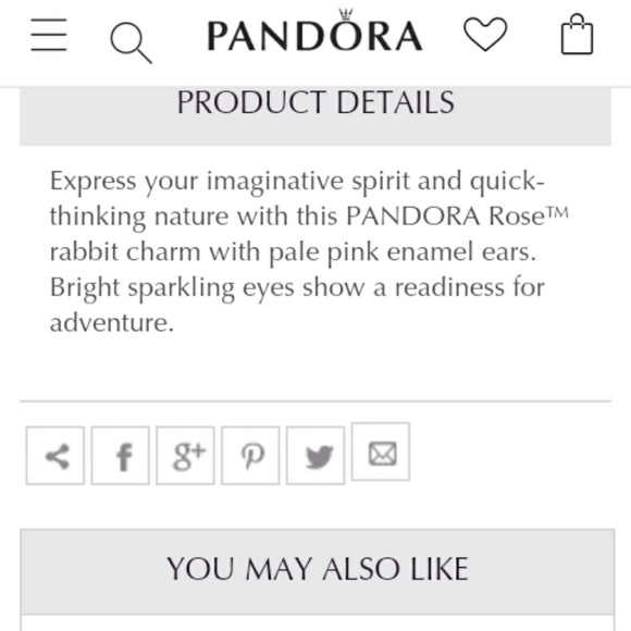 🚫SOLD🚫Pandora Rose Rabbit Charm - Picture 4 of 6
